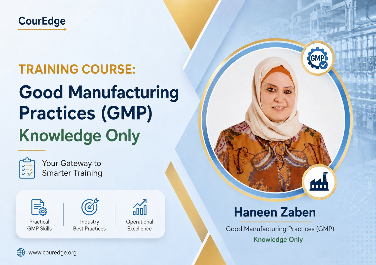 Good Manufacturing Practices (Knowledge only )